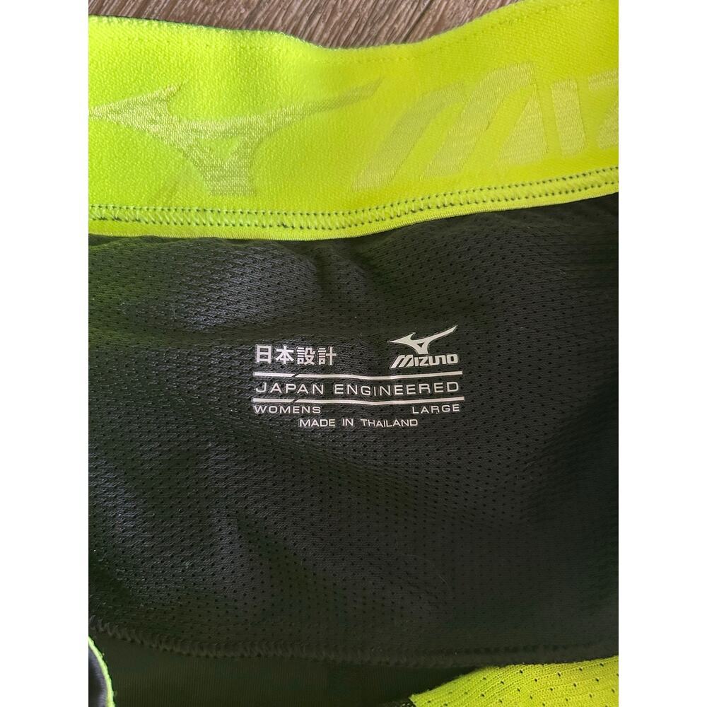 Mizuno neon, black performance leggings, women's size large - Picture 5 of 7